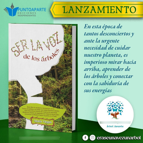 Imagen 4 de 4 de Libro Ser La Voz De Los Árboles María Viegas
