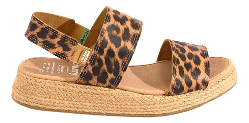 Sandalia Bandhel Leopardo Miel