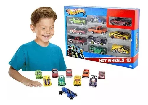 Pacote com 10 Carrinhos Hot Wheels Mattel 54886