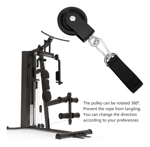 Cable Pulley System 360° Rotatable Silent Design 350lb Load