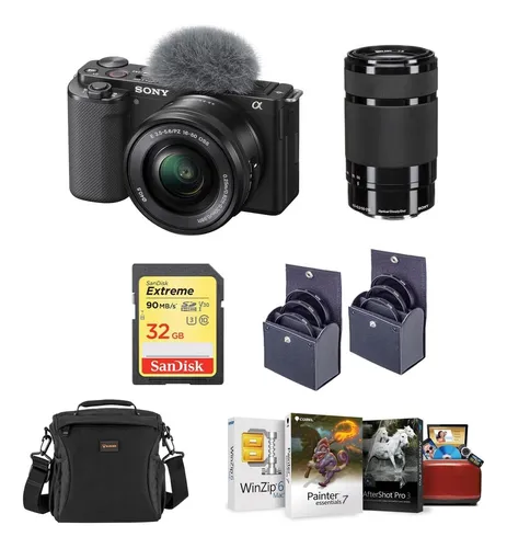 Sony Cámara Sin Espejo Zv-e10 Con 2 Lentes, Lente E Pz 0.630