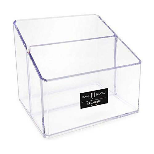Isaac Jacobs Clear Acrylic 2-section Organizer, Remote ...