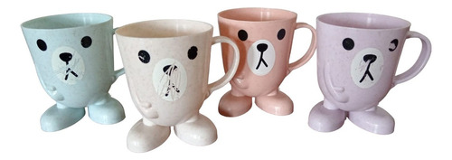 Set De 4 Tazas Portacepillos De Dientes Remate Por Defecto