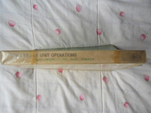 Libro Principles Of Unit Operations (principios De Operacion (Usado)