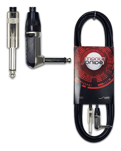 Cable Plug L Codo 8 Mts Neutrik Instrumento Guitarra Bajo