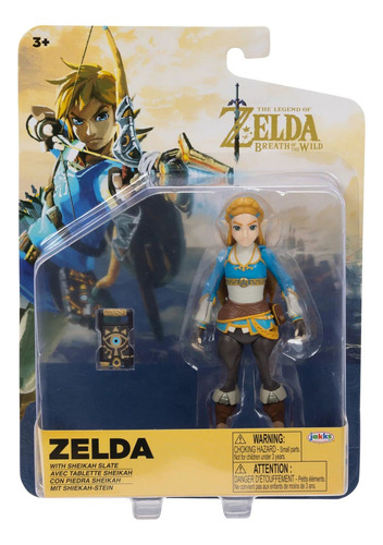 Nintendo The Legend Of Zelda: Breath Of The Wild Figura De Acción De 5 Pulgadas Zelda Con Pizarrón Sheikah