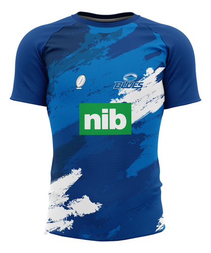 Camiseta De Rugby Picton Blues Elastizada Super Rugby Match