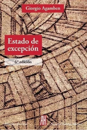 Libro - Estado De Excepcion (coleccion Filosofia E Historia