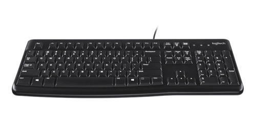 Imagen 2 de 4 de Teclado Logitech K120 QWERTY inglés US color negro