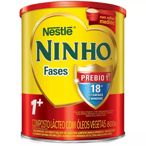 Leite Em Pó Ninho Fases Lata 800g - Pronta Entrega