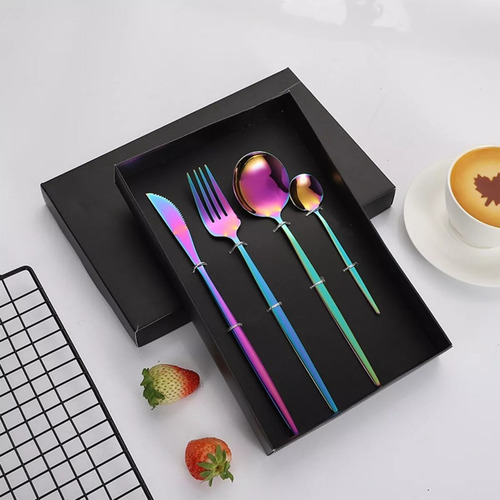 Juego De Cubiertos Multiusos Duraderos De Acero Inoxidable D