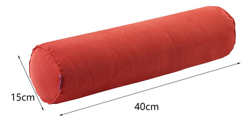 Almohada Enrollable Para El Cuello Cervical, Rojo Naranja