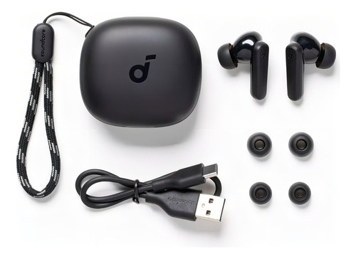 Fone De Ouvido Soundcore by Anker P20i Graves Poderosos e Impactantes Bluetooth 5.3 30H de Reprodução Resistência à Água 2 Mics IA para Chamadas Claras Personalização de Som via App