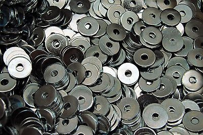 (1000) Oversized #10 Fender Washers 3/16 X 3/4 Od - Zinc Yyy