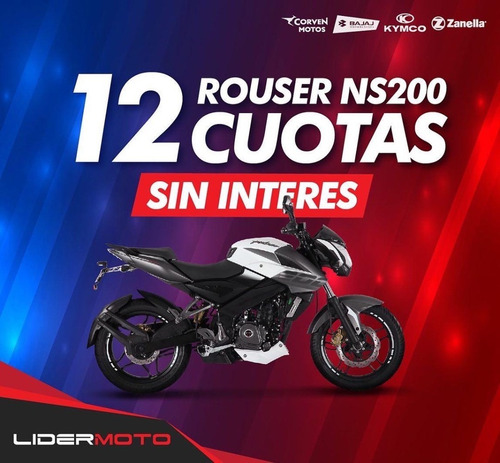 Imagen 1 de 15 de Bajaj Rouser Ns 200 Colores Disponibles Lidermoto San Justo