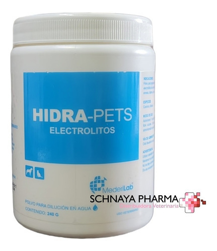 Hidra-pets Electrólitos Para Dilución 240g Mederilab