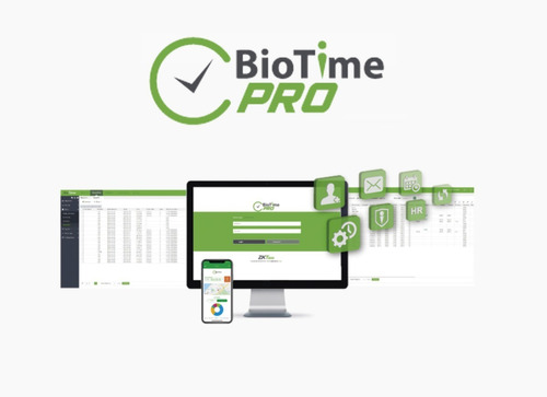 Software Gestión Asistencia Biotimepro Licencia 2e/20d/2000u