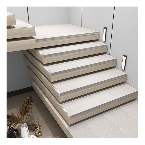 Peldaño Escalera Alfombra Corredor Gris Para Minimalista