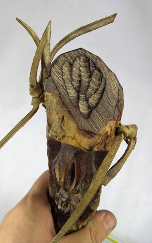 Imagem 2 de 6 de Antiga Espada Esculpida Em Madeira Tribo Africana 974 Rrdeco