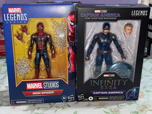 Marvel Legends, Iron Spider, Captain América Figuras