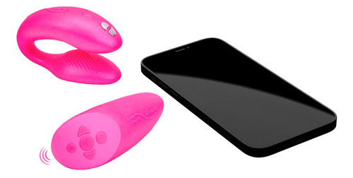 Vibrador We Vibe Chorus Para Casal Via App Smartphone Cor Fúcsia