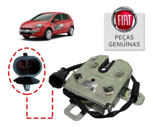 Fechadura Capo Com Sensor Fiat Punto 2013 A 2016 51905592 