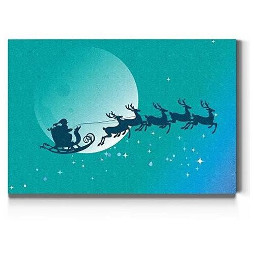 Renditions Galeria Santa And Sleigh Silhouette Wall 6r746