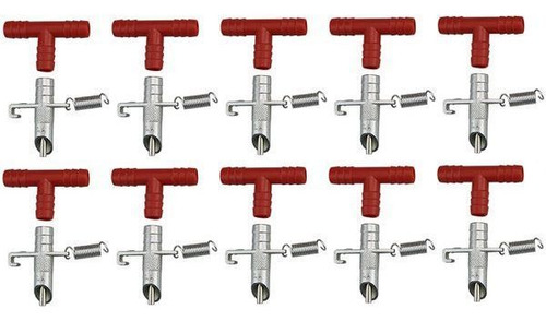 Bebedouro Automático Coelho Hamster Roedores Niple 10 Peças