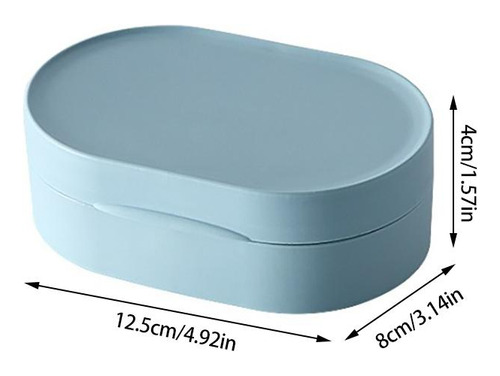 Funda De Jabón Travel Supplies Con Tapa Portátil