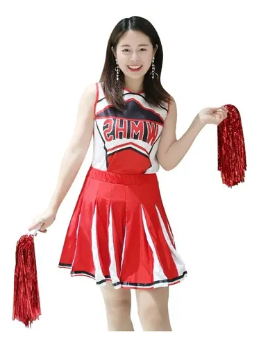 Disfraz De Animadora De Glee Baseb Para Colegiala Cheer Musi