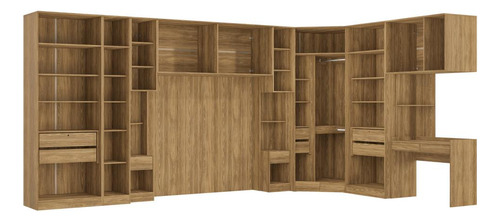 Quarto Modular Kappesberg Adapt Nogueira 12 Pç 470cm X 290cm