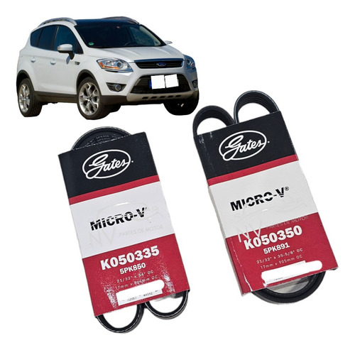 Correas Accesorios Poliv Ford Kuga 2.5 Gates Original