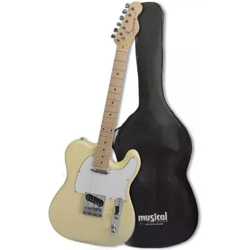 Guitarra Telecaster Strinberg Branca Tc 120s + Capa Luxo 