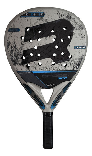 Paleta De Pádel Royal Padel Cross Pro 2025 Gris Clara Gris