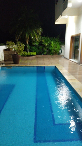 Imagem 2 de 30 de Casa Semi Térrea À Venda No Alphaville Residencial 06 Com 4 Suítes - Salão De Festas - Sauna - Cncr1044