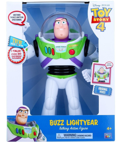 Buzz Lightyear Muñeco Toy Story Orig Disney Palermo Z Norte