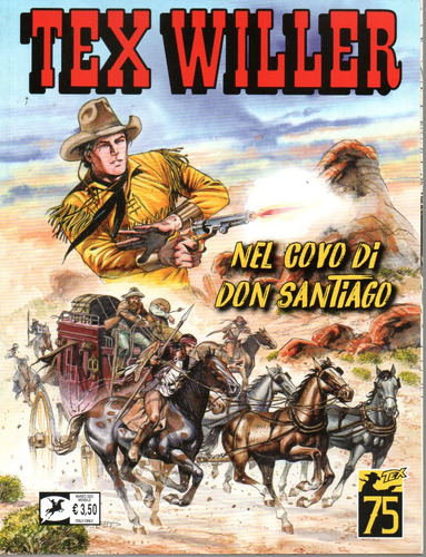 Tex Willer N° 53  - Nel Covo Di Don Santiago - 68 Páginas - Em Italiano - Formato 16 X 21 - Capa Mole - 2023 - Bonellihq Cx107 E23