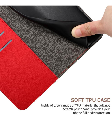 //funda Abatible Para Oppo A5 Pro 5g Cartera Pu Cuero En Para