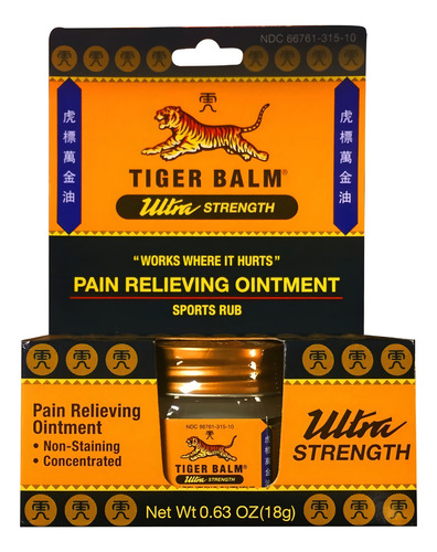 Tiger Balm Pomada Extra Fuerte Para Dolor De Muscular 18g