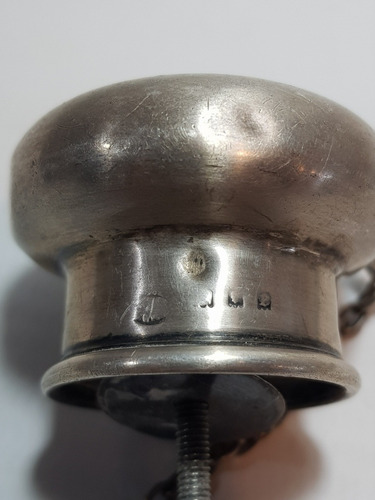Imagen 7 de 8 de Antigua Plata Tapones Botellon O Estoque Esmalte Ro 1959