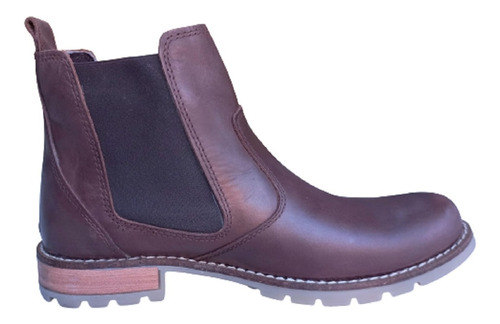 Bota Vestir Hombre C/ Elastico Cuero Vacuno Pizzoni 5007