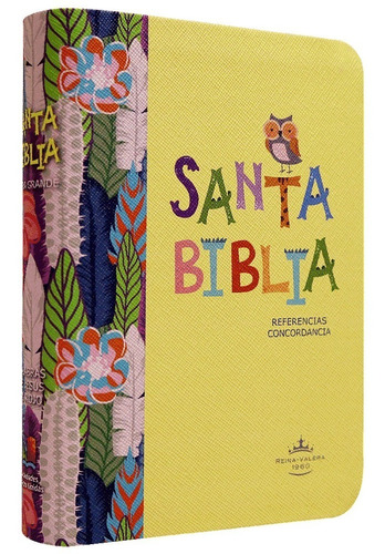  Biblia Amarilla Rv60 Letra Grande Búho Concordancia