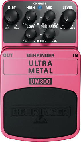 Behringer Um-300 Ultra Metal Pedal Guitarra Color Rosa