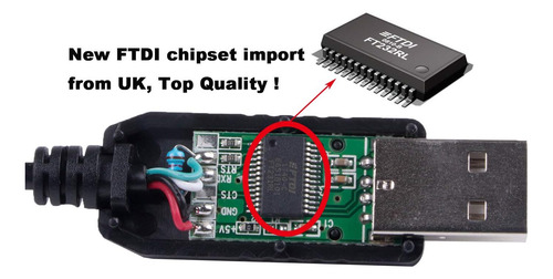 Cable De Serie Ftdi Usb Rs232 A Rj45 Para Pc Connect Cele...