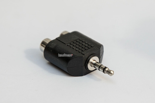  Adaptador Convertidor 2 Entradas Rca A 3.5mm Estereo