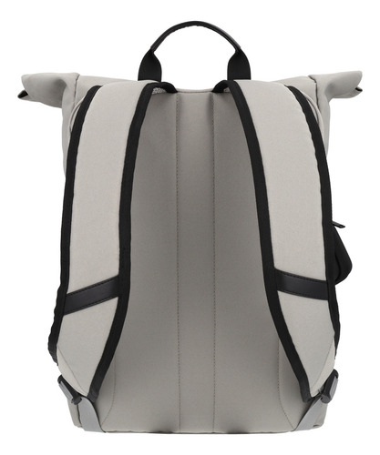 Mochila Ejecutiva Airpack Portalaptop Adventure Bound Color Gris Diseño De La Tela Lisa