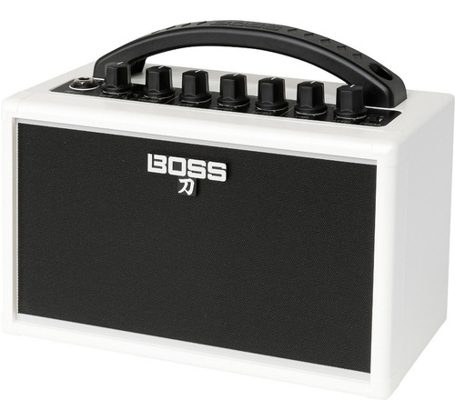 Imagen 2 de 3 de Boss Katana-mini 7w 1x4 Guitar Combo Color Blanco