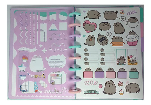 Cuaderno Inteligente A Disco Mooving Loop A5 16x22cm Pusheen