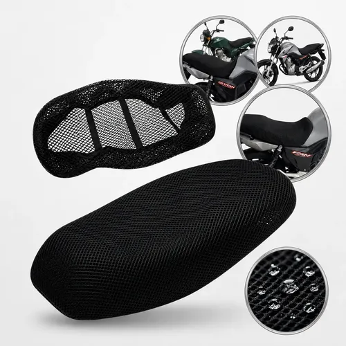 Capa Banco de Moto Térmica Impermeável Titan CG 125 150 160 Preta