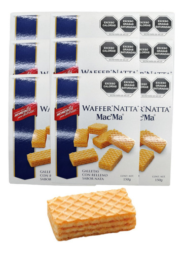 Galleta Waffer Natta 150g Relleno Nata Mac Ma